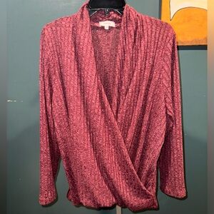 Soleillee Criss Cross Front Sweater - Size 2X